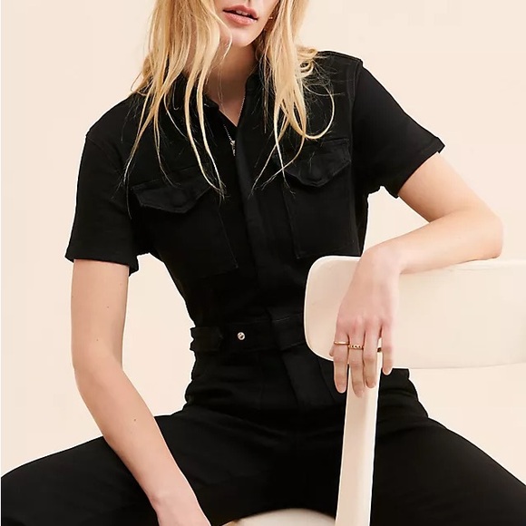 Good American Classic Black Jumpsuit - Picture 3 of 9